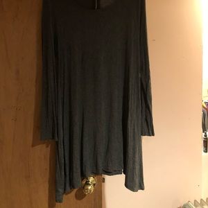 Grey long sleeve dress